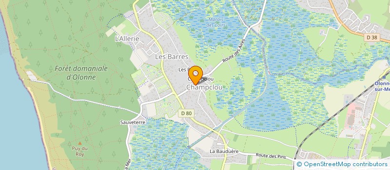 localisation de l'entreprise M.C.L MENUISERIE CHARPENTE LAMBERT à LES SABLES D'OLONNE