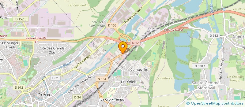 localisation de l'entreprise M.C.M. à DREUX