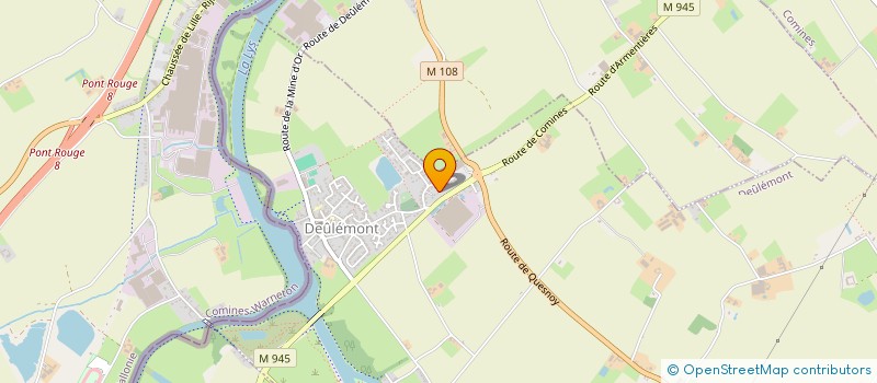 localisation de l'entreprise M.C.M.  DEULEMONT