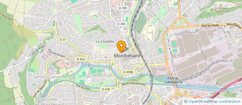 localisation de l'entreprise M.C.M. à MONTBELIARD