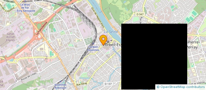 localisation de l'entreprise M.C.M DIFFUSION à CORBEIL-ESSONNES