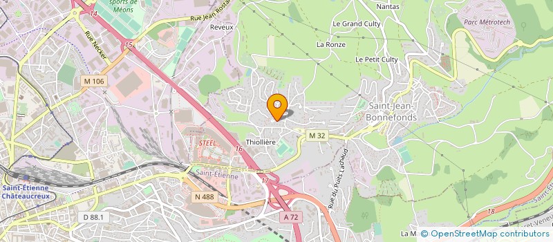 localisation de l'entreprise M C M IMMOBILIER  SAINT-JEAN-BONNEFONDS