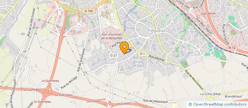 localisation de l'entreprise M.C.M.L  TREGUEUX