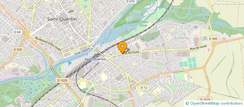 localisation de l'entreprise M.C.N.F. à SAINT-QUENTIN