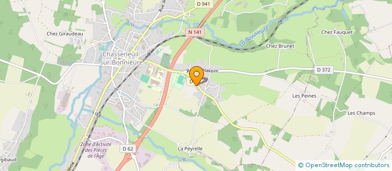 localisation de l'entreprise M-C NET PROPRETE à CHASSENEUIL-SUR-BONNIEURE