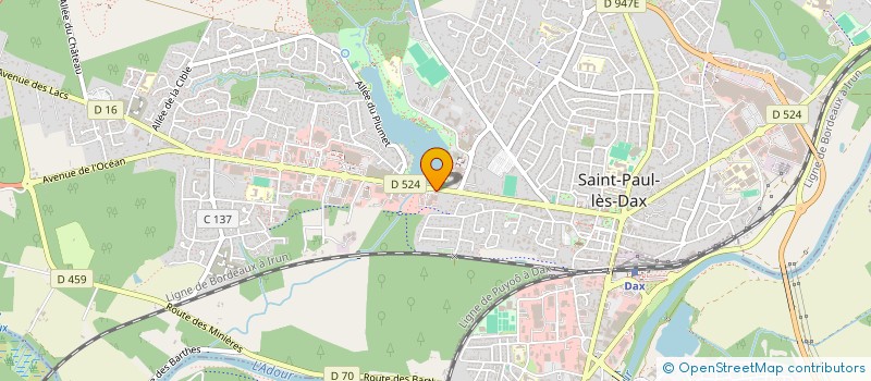 localisation de l'entreprise M-C-NETTOYAGE  SAINT-PAUL-LES-DAX