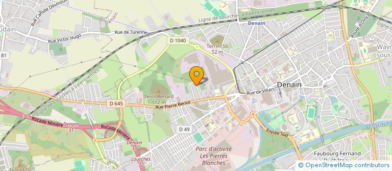 localisation de l'entreprise M C O  DENAIN