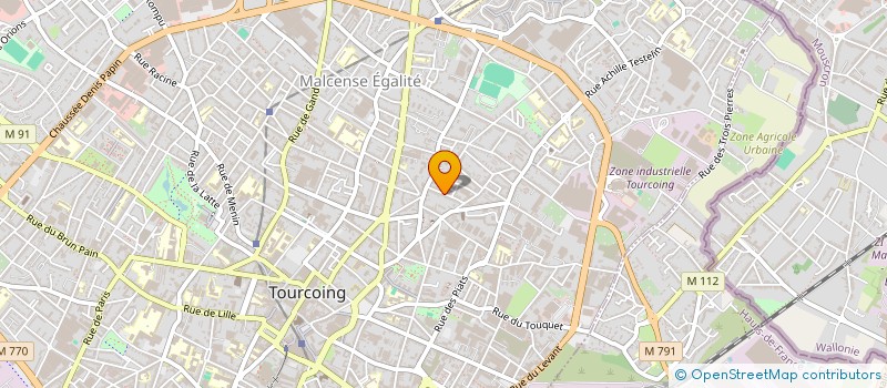 localisation de l'entreprise M.C.O à TOURCOING