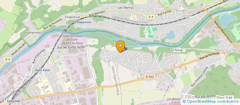 localisation de l'entreprise M C O PARTNERS  MERY-SUR-OISE