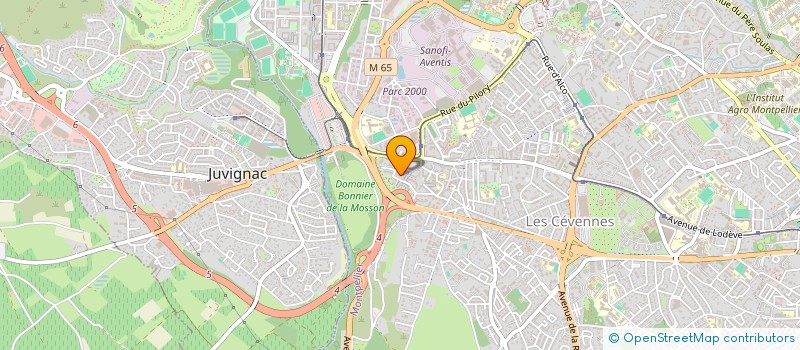 localisation de l'entreprise M.C.P. à MONTPELLIER