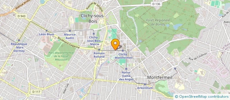 localisation de l'entreprise M.C.P à CLICHY-SOUS-BOIS