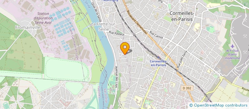 localisation de l'entreprise M.C.P. 95  LA FRETTE-SUR-SEINE