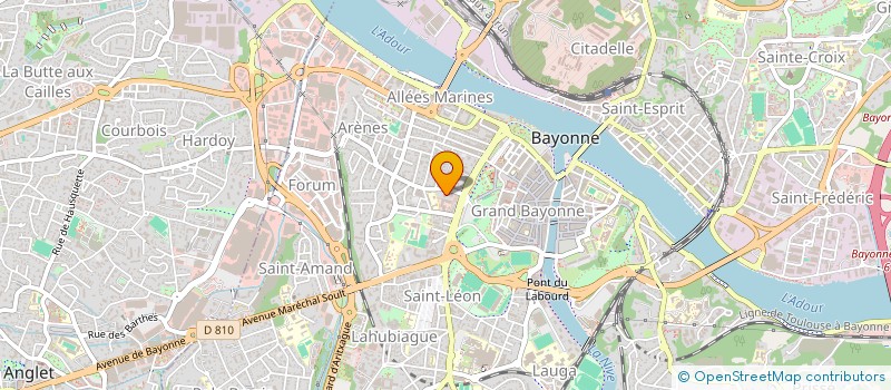 localisation de l'entreprise M.C.P.A. à BAYONNE