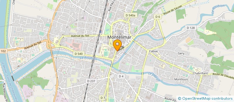 localisation de l'entreprise M.C.P. FORMATEUR à MONTELIMAR
