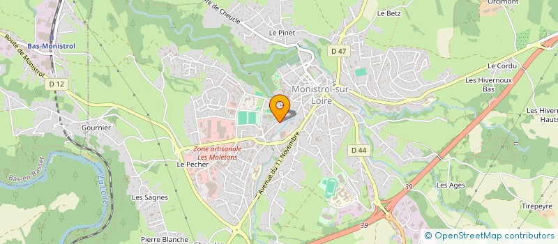 localisation de l'entreprise M.C.P. IMMO  MONISTROL-SUR-LOIRE