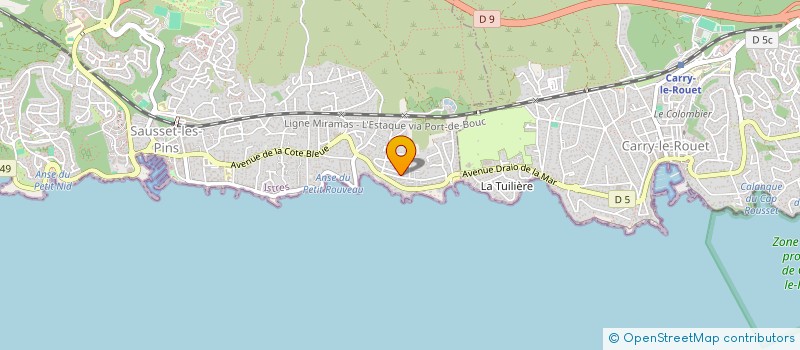 localisation de l'entreprise M.C.P.K  SAUSSET-LES-PINS