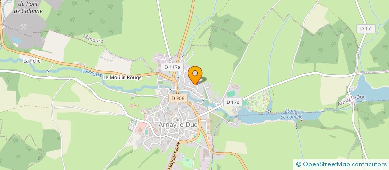 localisation de l'entreprise M.C PONSARD  ARNAY-LE-DUC