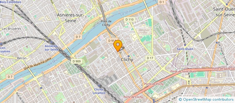 localisation de l'entreprise M.C.R à CLICHY