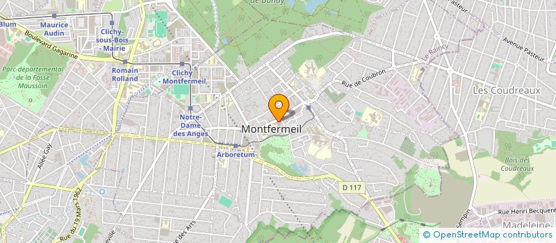 localisation de l'entreprise M C R à MONTFERMEIL