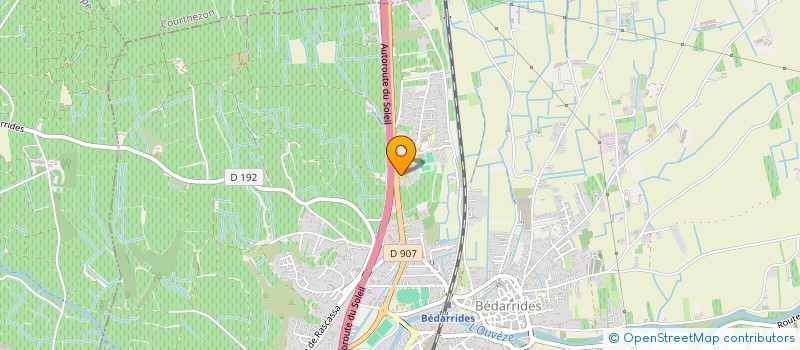 localisation de l'entreprise M.C.R. ANIMATIONS  BEDARRIDES