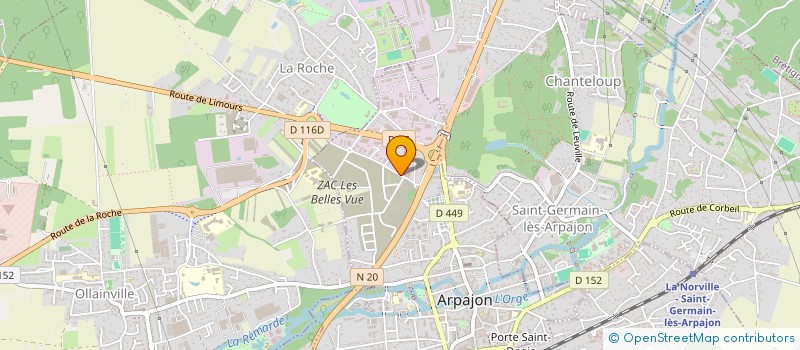 localisation de l'entreprise M.C.R.B  ARPAJON