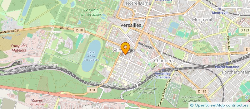 localisation de l'entreprise M C R CONSTRUCTION à VERSAILLES