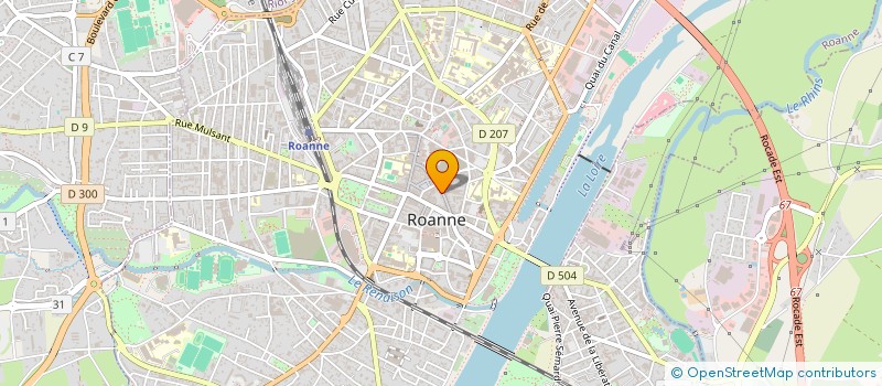 localisation de l'entreprise M C R DIFFUSION  ROANNE