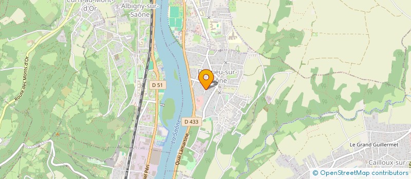 localisation de l'entreprise M.C.R. - MOIROUX COMTE ROMAGNON  FLEURIEU-SUR-SAONE