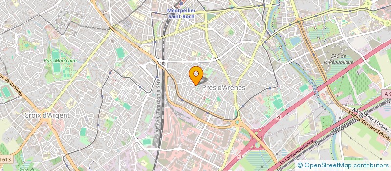 localisation de l'entreprise M.C.R. SAINT HUBERT  LA GRANDE-MOTTE