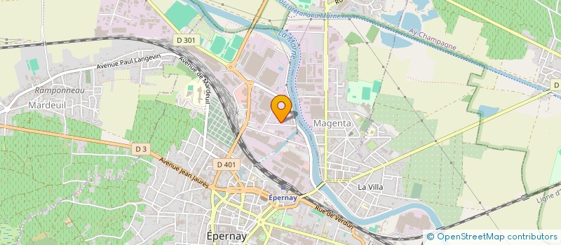 localisation de l'entreprise M.C. RAVALEMENT  EPERNAY