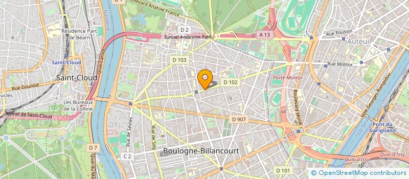 localisation de l'entreprise M C REFRIGERATION  BOULOGNE-BILLANCOURT