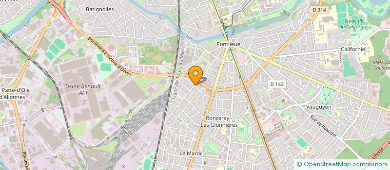 localisation de l'entreprise M.C. RENOV'  LE MANS