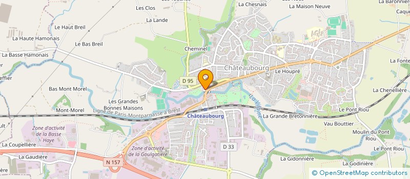 localisation de l'entreprise M C S à CHATEAUBOURG