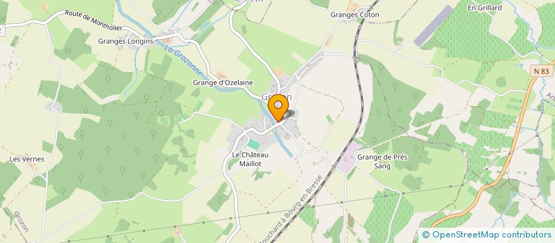 localisation de l'entreprise M.C.S.  GROZON