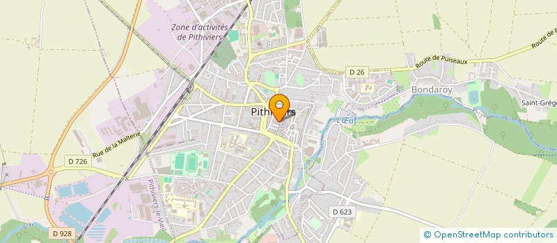 localisation de l'entreprise M.C.S.  PITHIVIERS