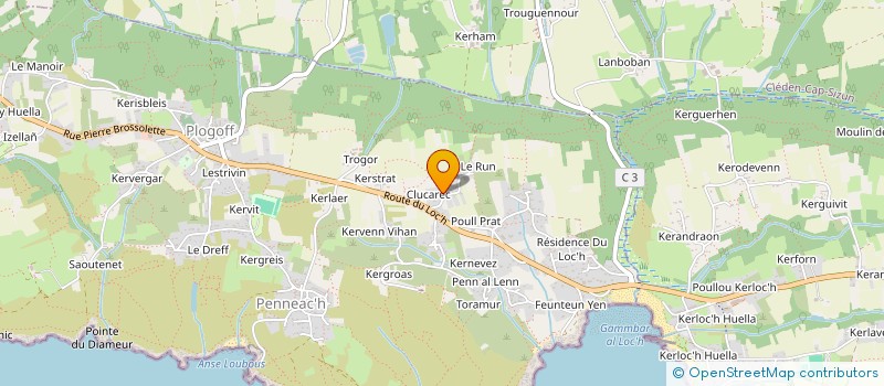 localisation de l'entreprise M.C.S  PLOGOFF