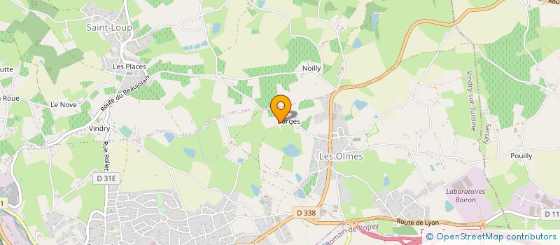 localisation de l'entreprise M.C.S. MENUISERIE GENERALE  VINDRY-SUR-TURDINE