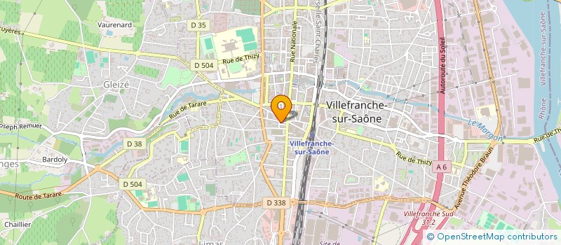 localisation de l'entreprise M.C.S (MULTI CARTES SERVICES) à VILLEFRANCHE-SUR-SAONE
