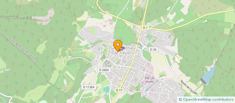 localisation de l'entreprise M.C.S. PRESSING  SAINT-MATHIEU-DE-TREVIERS