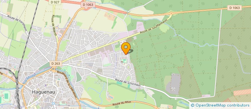 localisation de l'entreprise M&C SAS  HAGUENAU