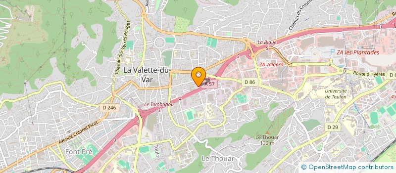 localisation de l'entreprise M&C T à LA VALETTE-DU-VAR