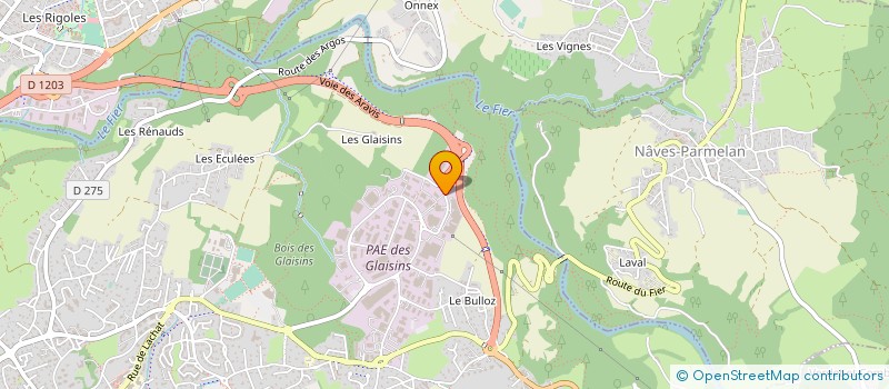 localisation de l'entreprise M.C.T. DISTRIBUTION à ANNECY