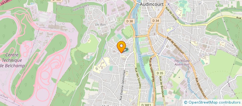 localisation de l'entreprise M.C.T.P à VALENTIGNEY