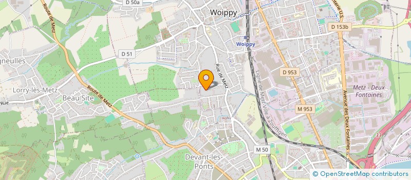 localisation de l'entreprise M.C.T. SARL  WOIPPY