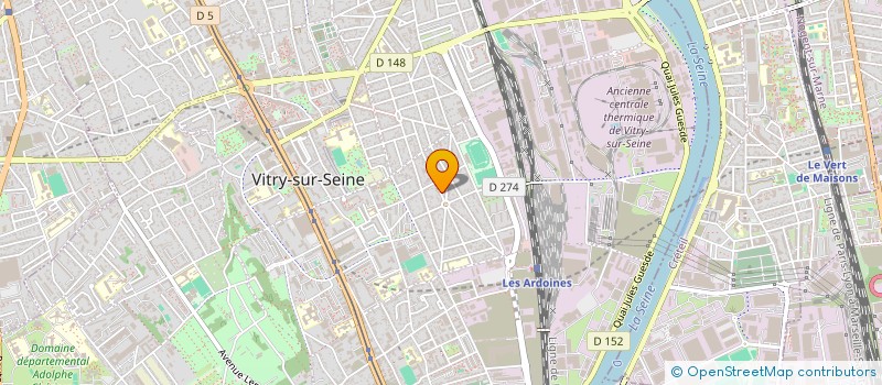 localisation de l'entreprise M C V à VITRY-SUR-SEINE