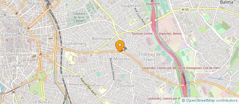 localisation de l'entreprise M.C.V à TOULOUSE