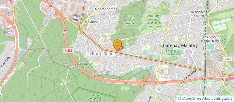 localisation de l'entreprise M C V COIFFURE  CHATENAY-MALABRY