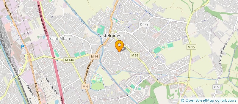 localisation de l'entreprise M.C.V.P  CASTELGINEST