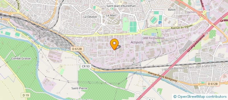 localisation de l'entreprise M.C.V.TRANSPORTS à BEZIERS