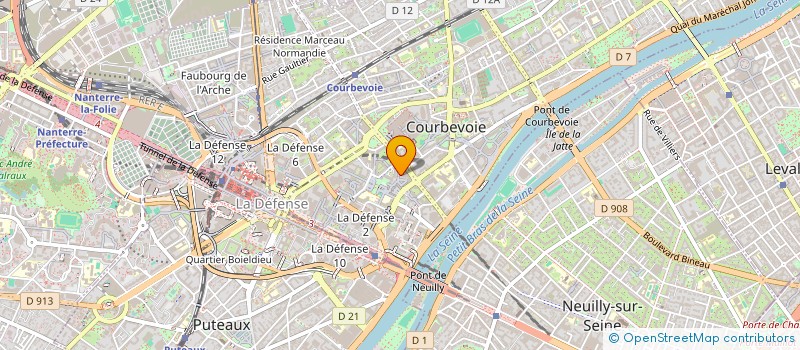 localisation de l'entreprise M.C.X SARL à COURBEVOIE
